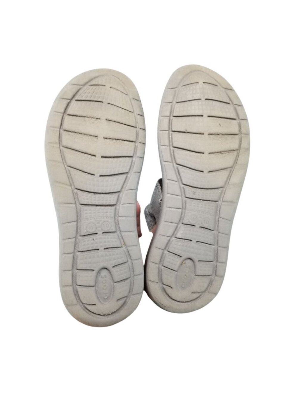 Crocs Shoes Women Size 10 Gray Strappy Ankle Strap Sandals *Read* - Picture 9 of 12